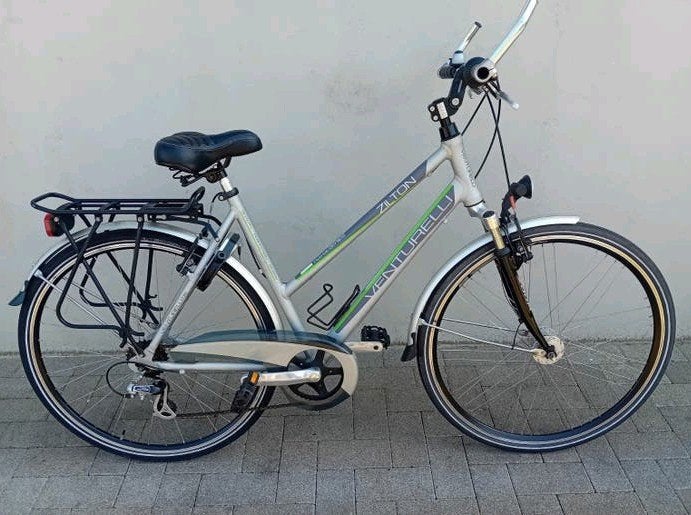 Meisjesfiets - damesfiets Venturelli 28inch 7speed maat53🚴, Fietsen en Brommers, Velgrem, Zo goed als nieuw, 50 tot 53 cm, Ophalen