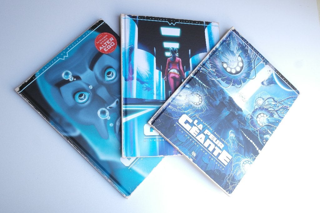 Bd LA PEUR GEANTE tomes 1 à 3 (EO état neuf) de LAPIERE, Complete serie of reeks, Ophalen of Verzenden, Zo goed als nieuw, LAPIERE / ARNAIZ