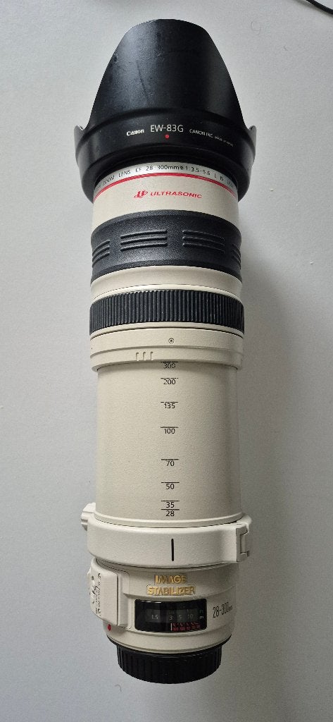 Canon EF 28-300mm f/3.5-5.6 L IS USM, Filtre inclus, Lentille standard, Utilisé, 300 mm
