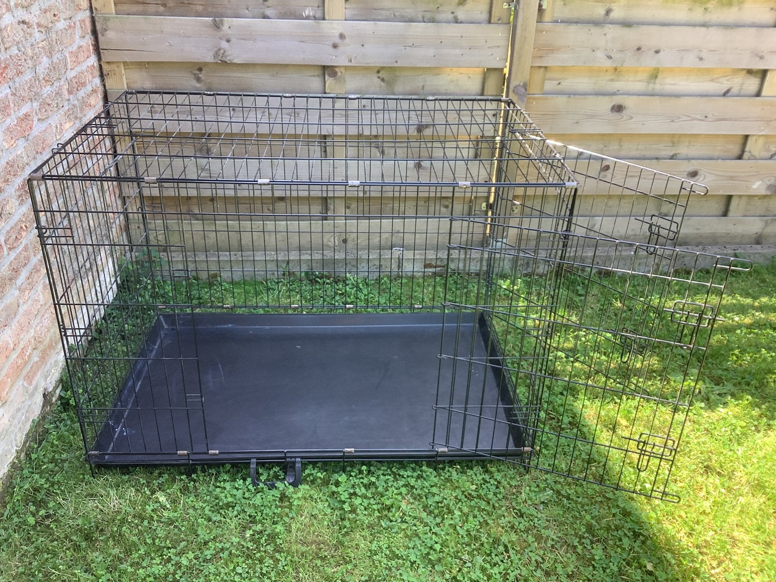 HondenbenchXL HAFENBANDE- 107x71x77.5cm - Dubbele Deuren, Ophalen, Zo goed als nieuw