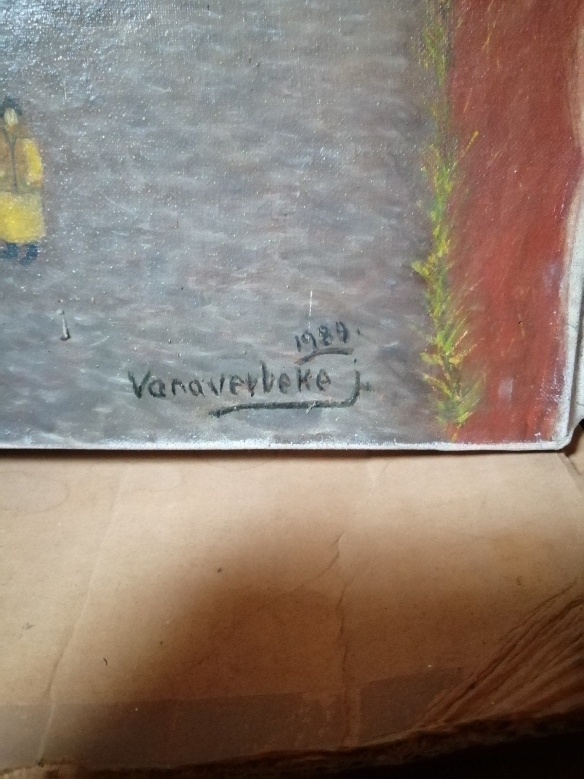 schilderij Vanaverbeke, Antiek en Kunst, Kunst | Schilderijen | Klassiek, Ophalen