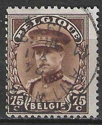 Belgie 1932 - Yvert/OBP 341 - Koning Albert I met kepi (ST), Verzenden, Gestempeld, Gestempeld, Koninklijk huis