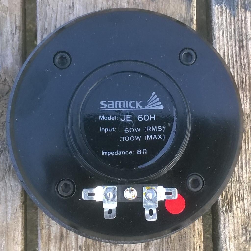Tweeter 60 - 300 Watt, Samick JE-60H, Autres marques, Enlèvement ou Envoi, 60 à 120 watts, Utilisé
