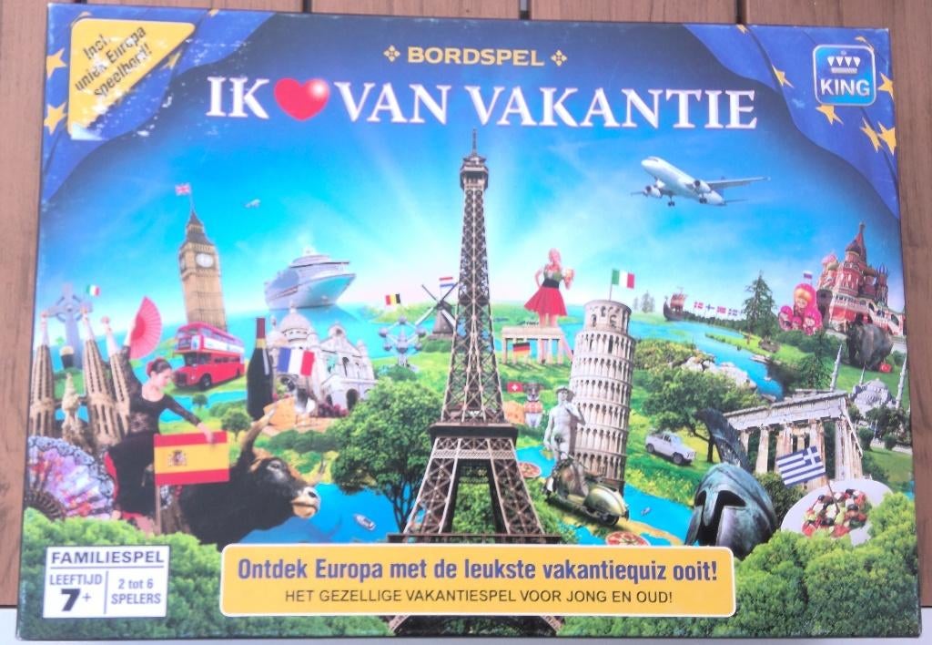 Ik hou van Vakantie 7+ Gezelschapsspel, Hobby en Vrije tijd, Gezelschapsspellen | Bordspellen, Vijf spelers of meer, Ophalen of Verzenden