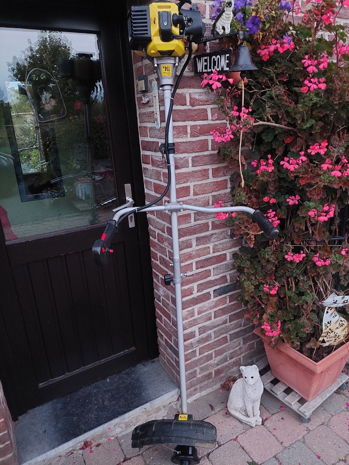 powerplus benzine bosmaaier powxg30410 l 175 cm nieuwe kop, Jardin & Terrasse, Enlèvement, Utilisé, Powerplus, 10 à 30 cm