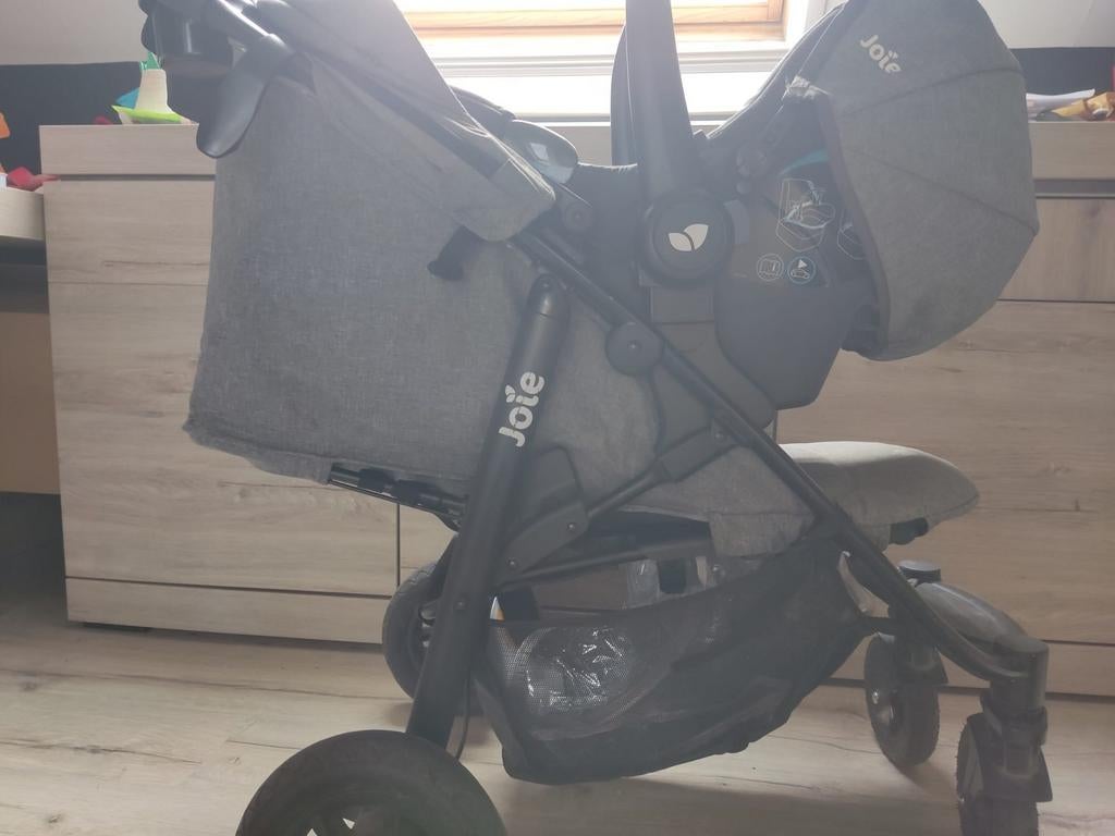 Joie buggy + autostoel +isofix base + mand + regenhoes, Ophalen