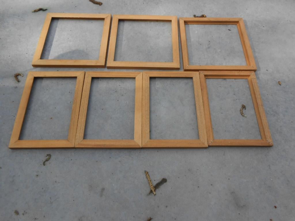 houten eiken kader fotokader zonder glas 7 stuks(3€/stuk), Antiek en Kunst, Ophalen of Verzenden