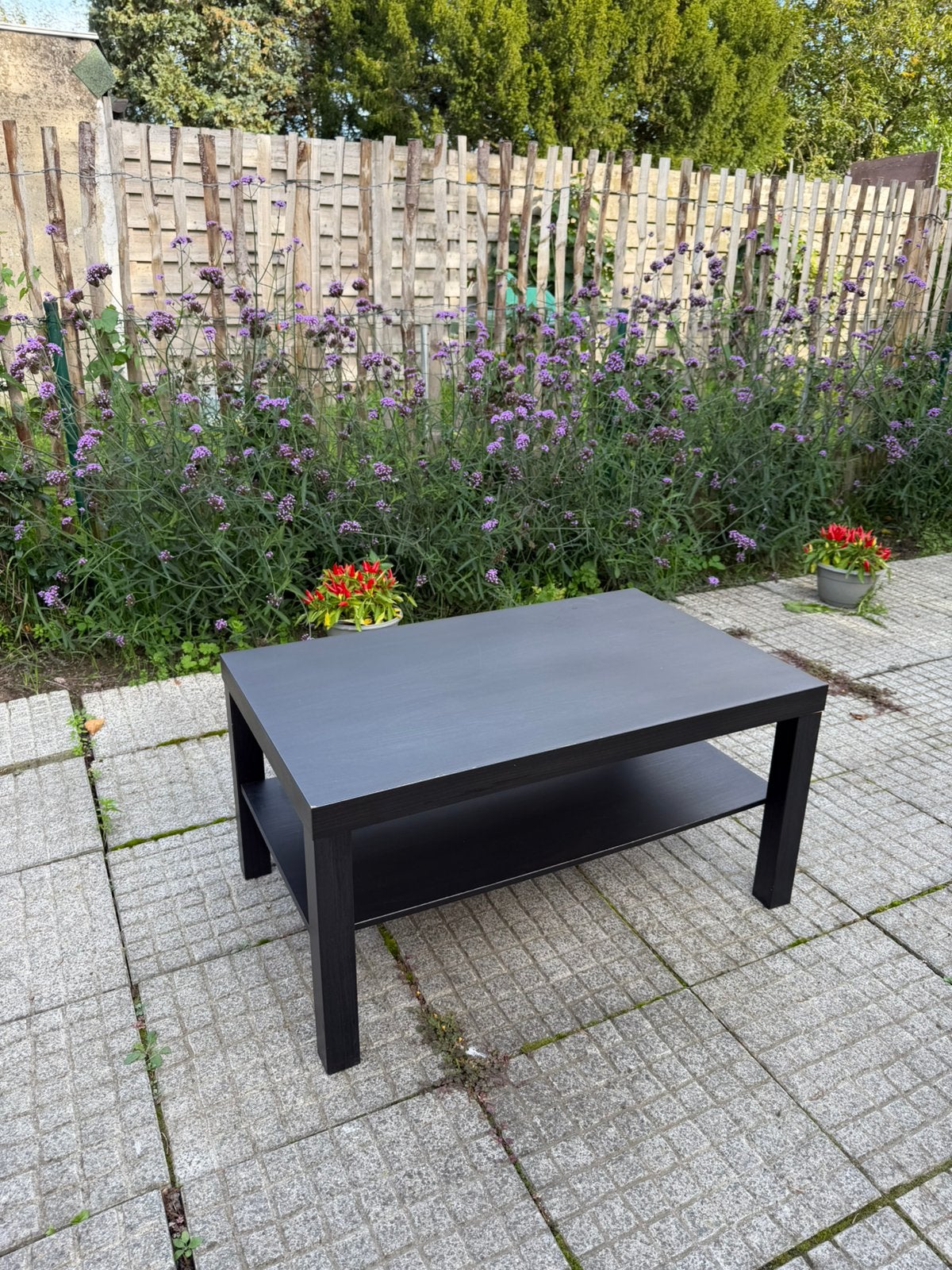 Zwartbruine salontafel ikea, Ophalen, Gebruikt, 50 tot 100 cm, 100 tot 150 cm