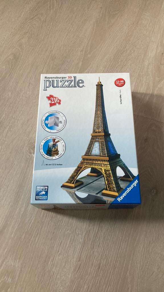 3D puzzel Ravensburger, Hobby en Vrije tijd, Ophalen, Minder dan 500 stukjes, Zo goed als nieuw, Rubik's of 3D-puzzel