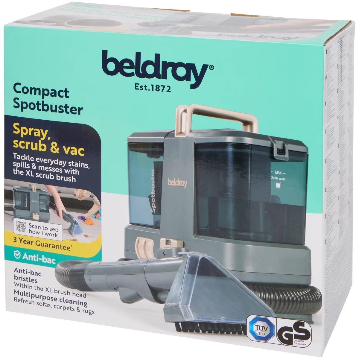 Nettoyant à taches compact Beldray, Bricolage & Construction, Matériel de nettoyage, Enlèvement ou Envoi, Neuf