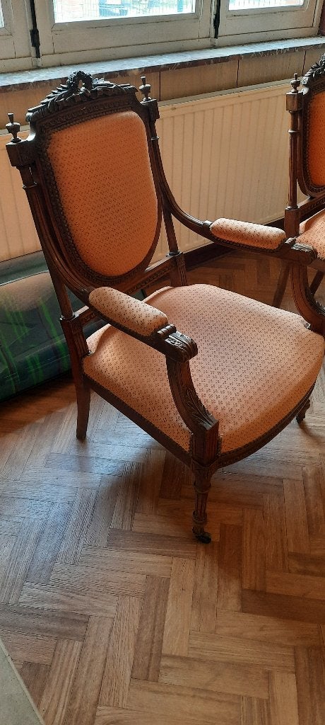 TABLE + 4 chaises + 2 fauteuils  STYLLE LOUIS  XV, Enlèvement