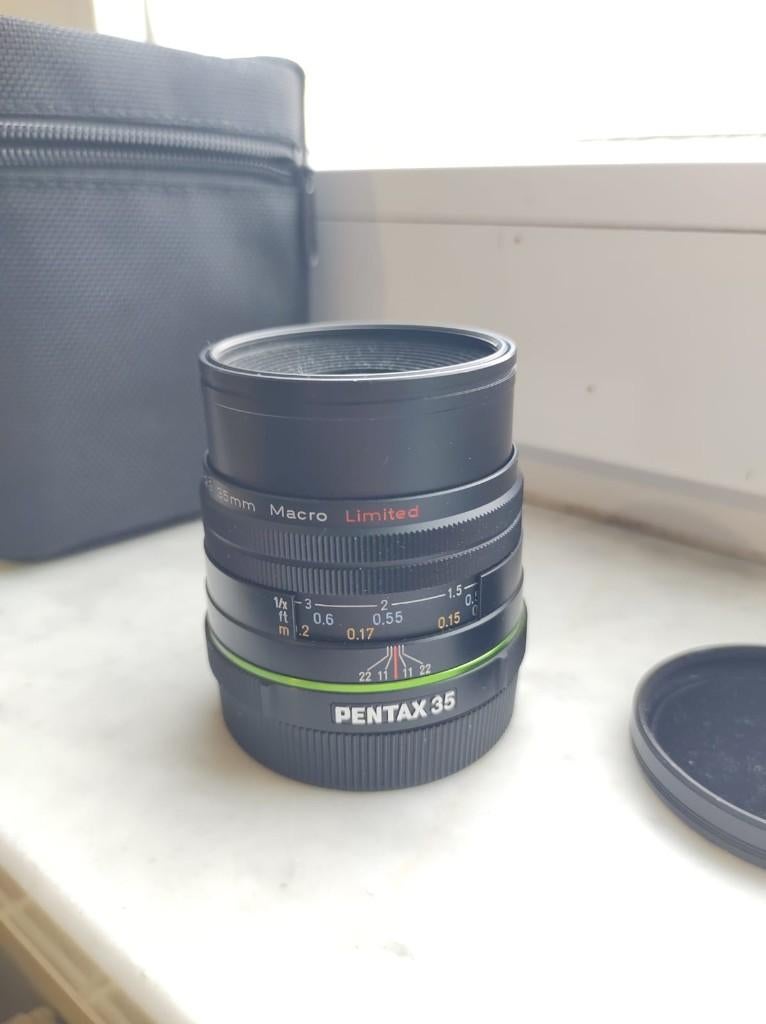 Pentax Da 35mm F2.8 Macro Limited Lens Aps-c K Mount, Ophalen, Zo goed als nieuw, Macrolens