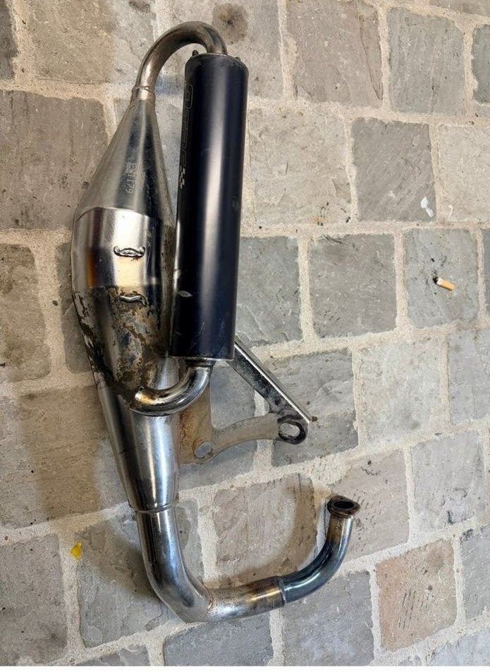 Uitlaat chroom Technigas booster, Fietsen en Brommers, Ophalen of Verzenden, Gebruikt, Uitlaat