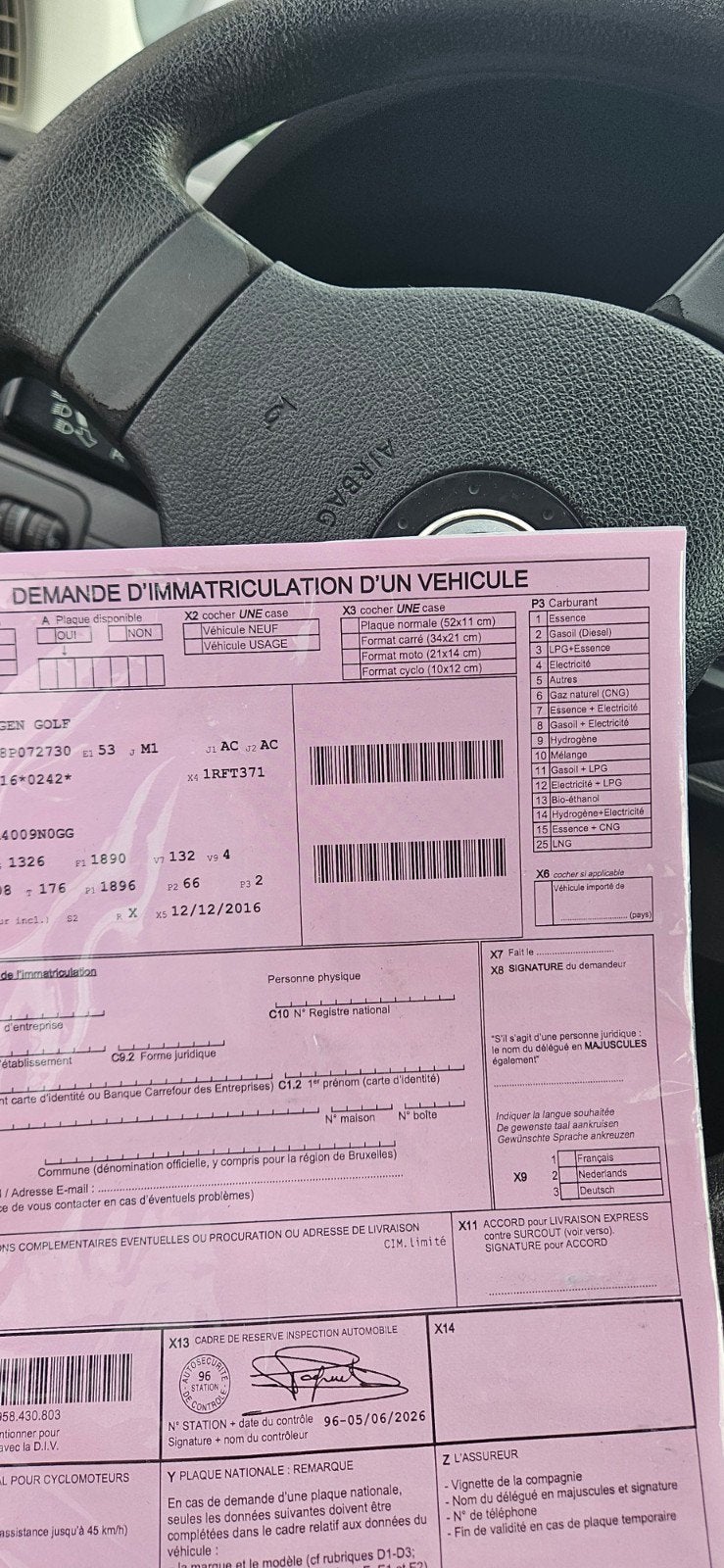 VW GOLF 1.9 TDI SPECIAL KLAAR OM GEREGISTREERD TE WORDEN, Auto's, Volkswagen, Particulier, Golf, ABS, Airbags, Boordcomputer, Elektrische ramen