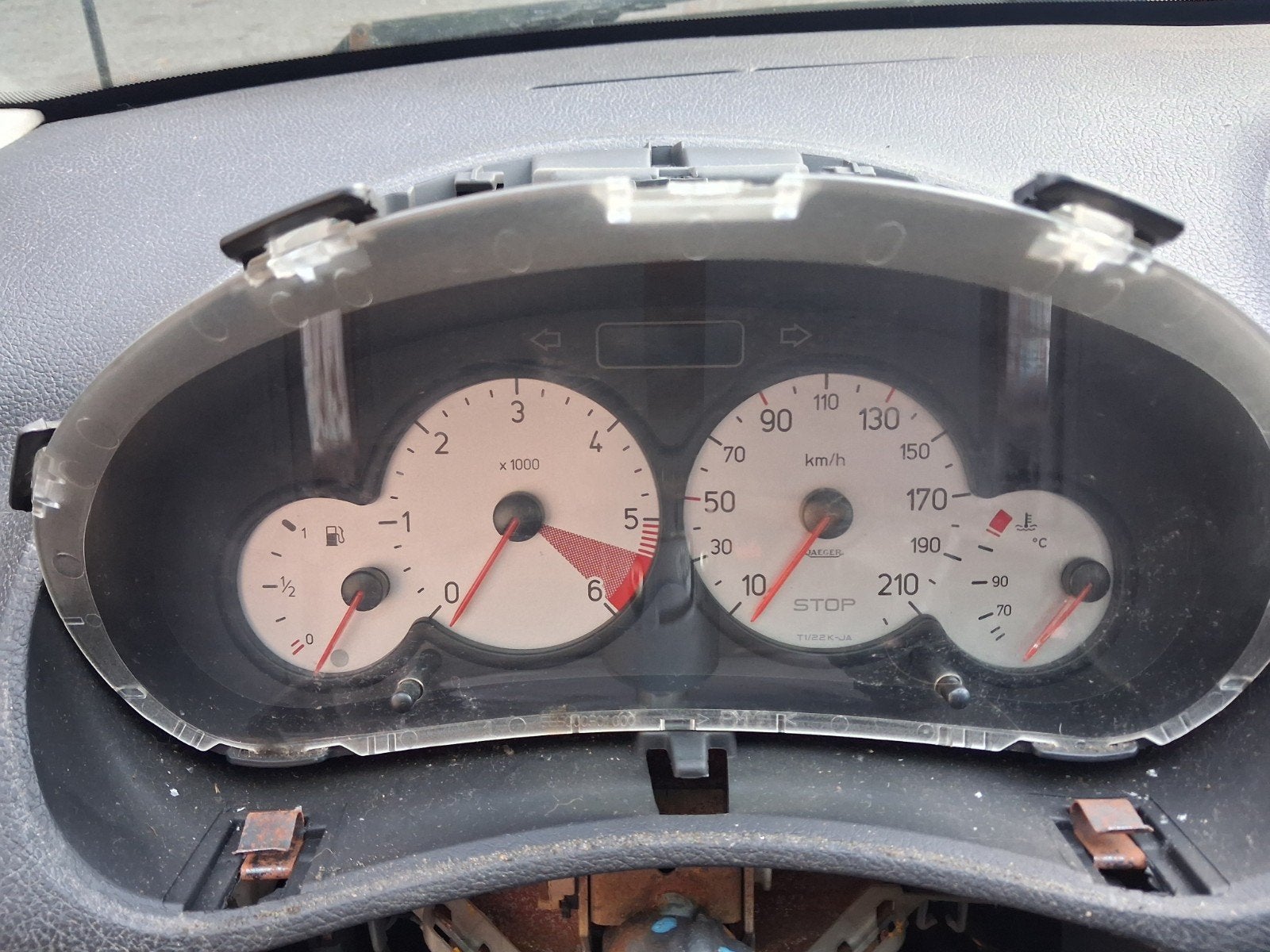 Compteur Peugeot 206   9656696280, Enlèvement