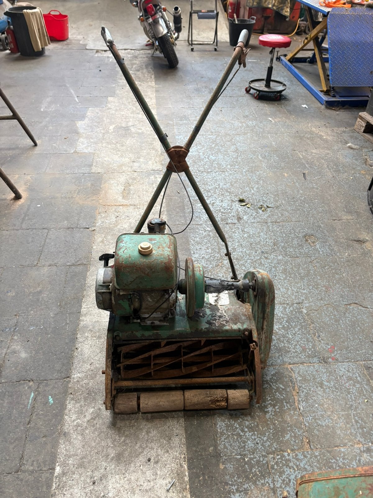 Ransomes marquis, Tuin en Terras, Ophalen, Gebruikt, Opvangbak, Benzine-grasmaaier