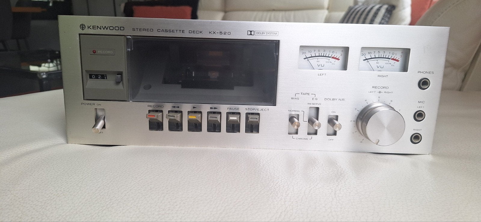 Platine Cassette Vintage Kenwood KX-520 – Silver Line (Année, Enlèvement, Kenwood