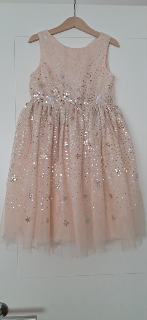Robe de soirée taille 122 - Tulle rose avec paillettes et ét, Enlèvement ou Envoi
