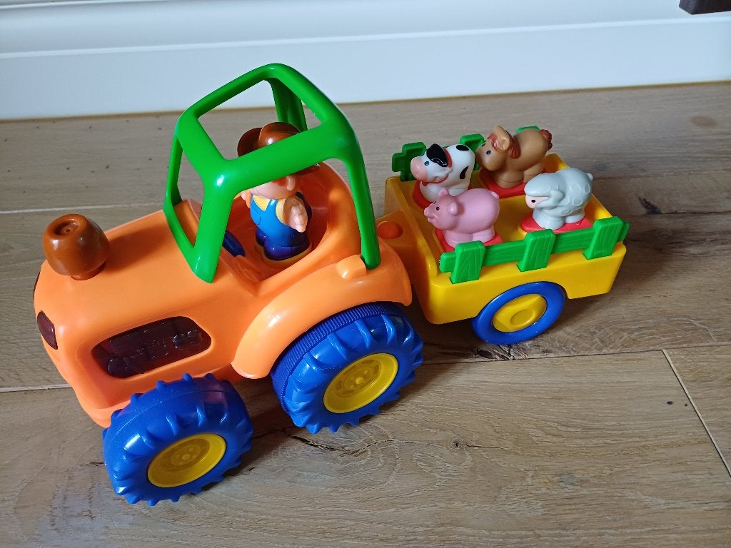 speelgoed tractor met dieren, Ophalen of Verzenden, Gebruikt