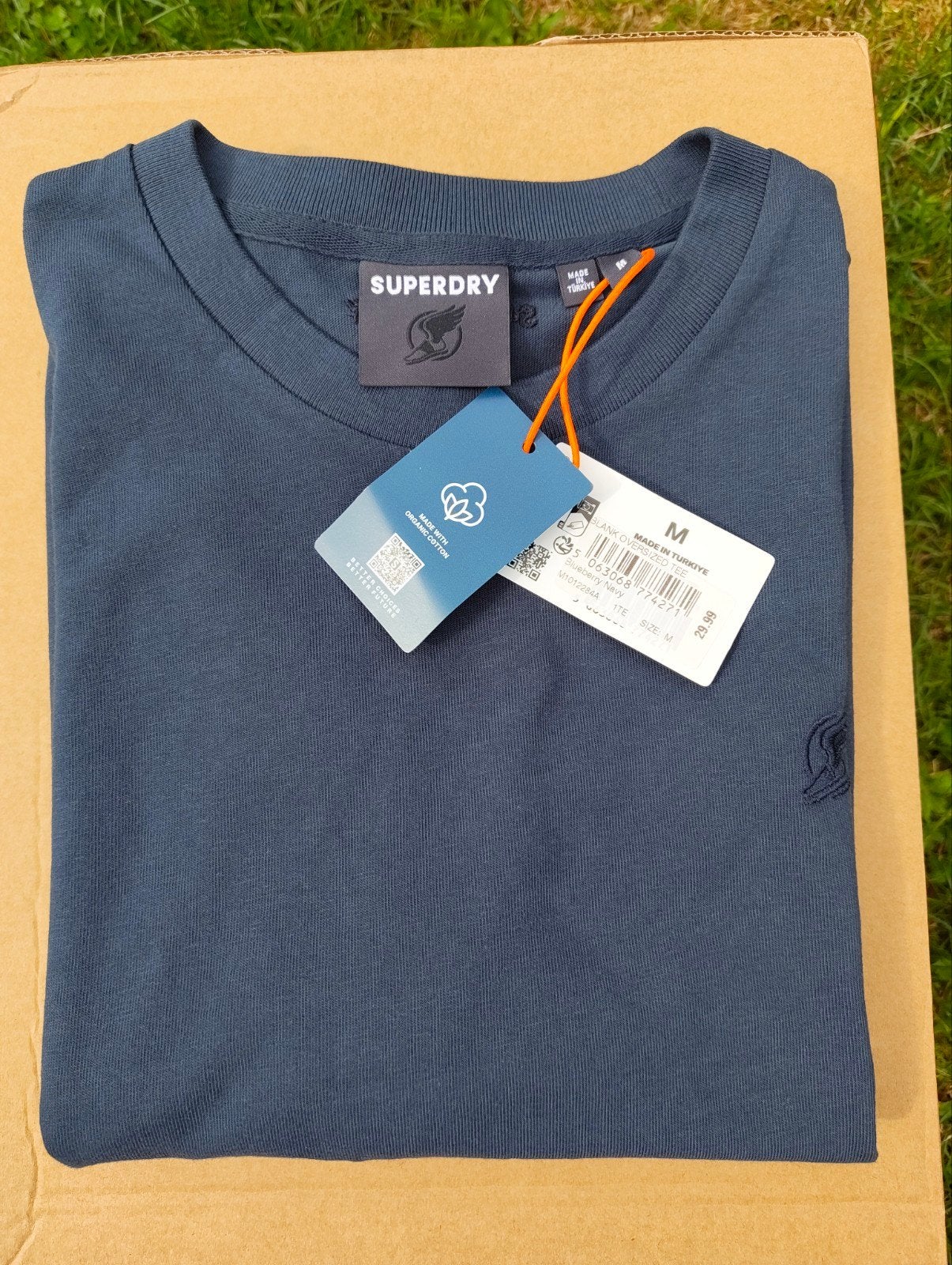 T-shirt Superdry Neuf avec étiquette (Prix boutique 30€), Neuf, Enlèvement ou Envoi, Bleu, Taille 48/50 (M)