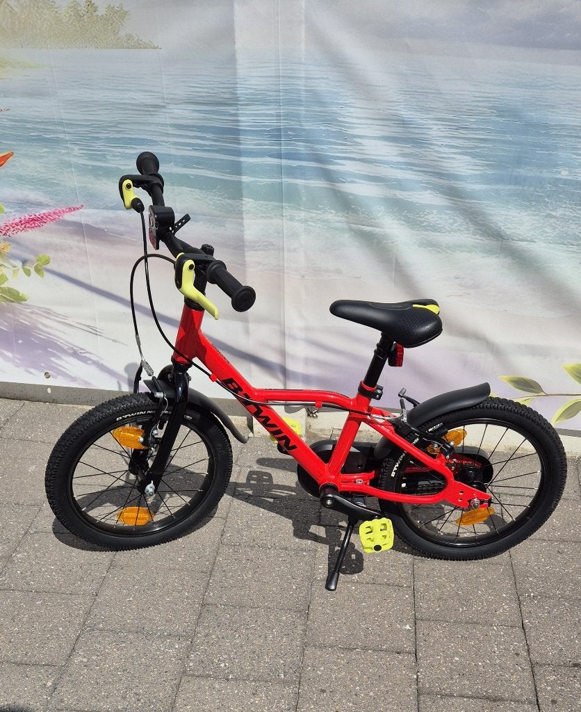Kinderfiets, Ophalen, Velgrem, B-TWIN, Zo goed als nieuw