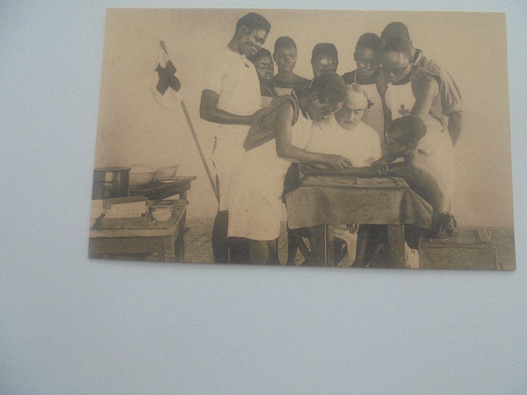 kongo- vorming van verplegers door het rode kruis, Enlèvement ou Envoi, 1920 à 1940, Non affranchie, Hors Europe