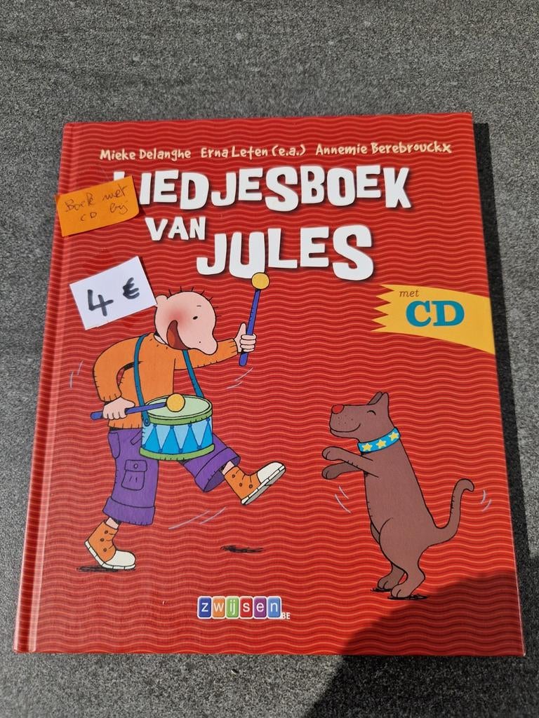 Liedjesboek van Jules met CD, Ophalen of Verzenden