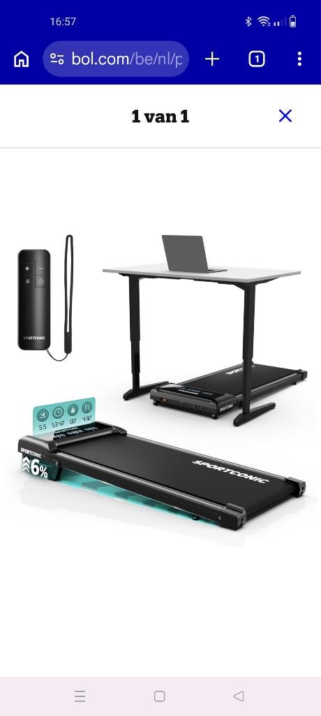 Loop/wandelband, Enlèvement, Comme neuf, Tapis roulant