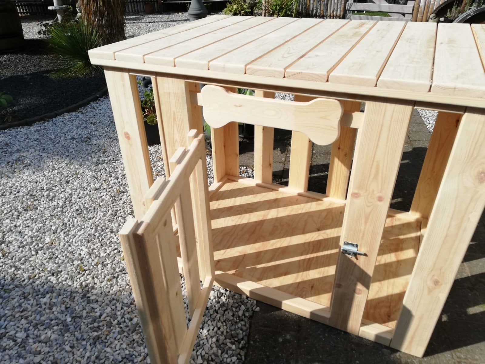 Nieuw zware,grote en zeer sterke houten honden bench, Dieren en Toebehoren, Ophalen