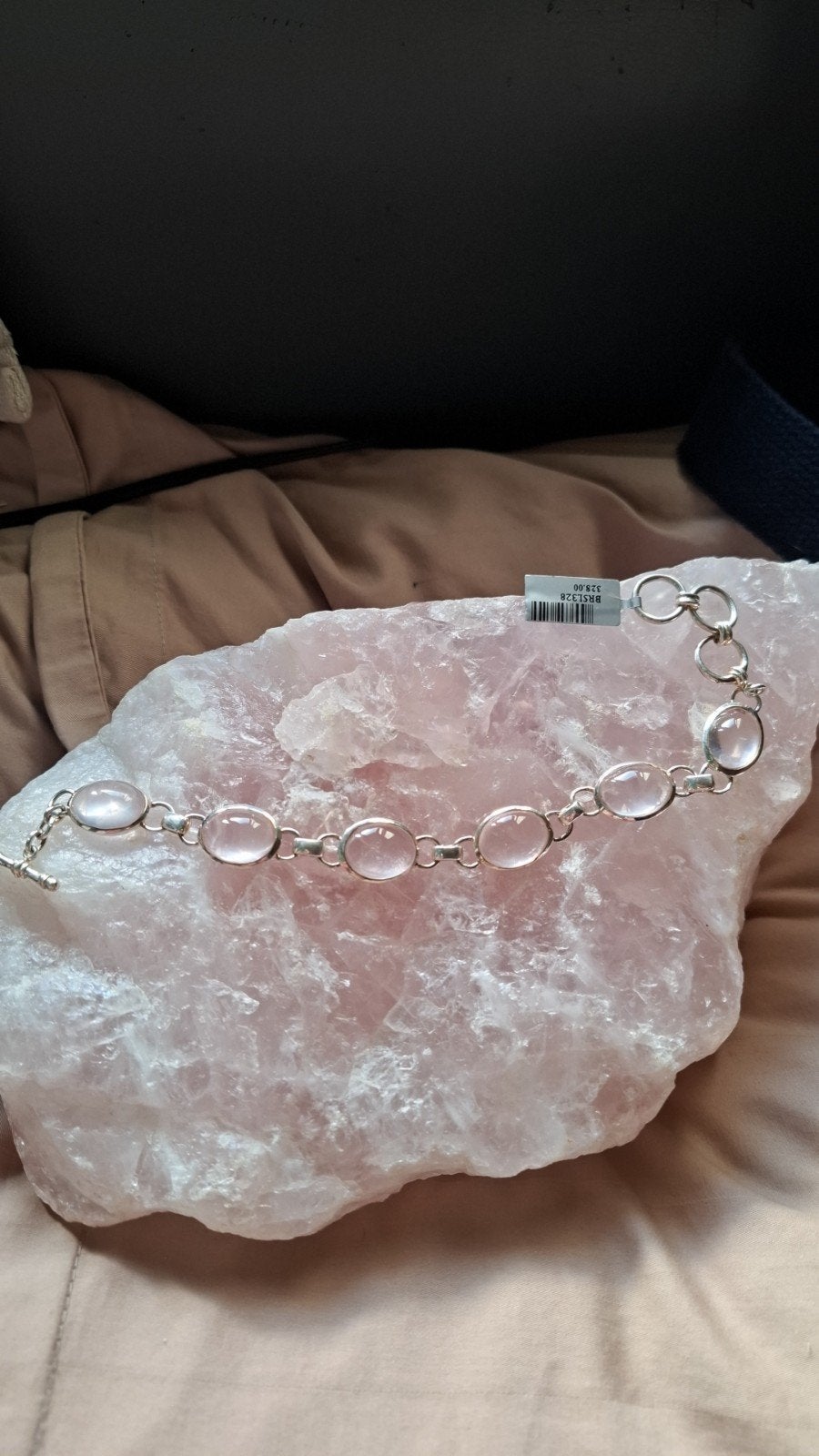 Rozenkwarts zilveren armband van het merk Starborn, Handtassen en Accessoires, Edelstenen, Ophalen of Verzenden