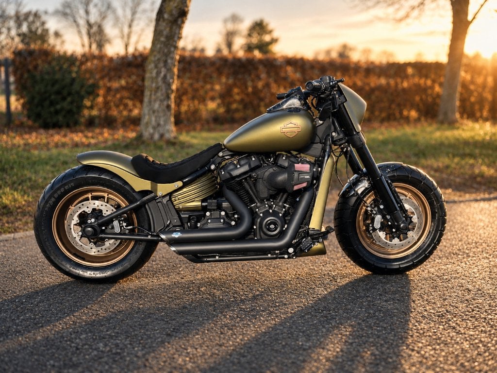 Harley Fat Bob 114 Full Custom Carbon neuve 3000kms, 1868 cm³, ABS, 2 cylindres, Manuelle