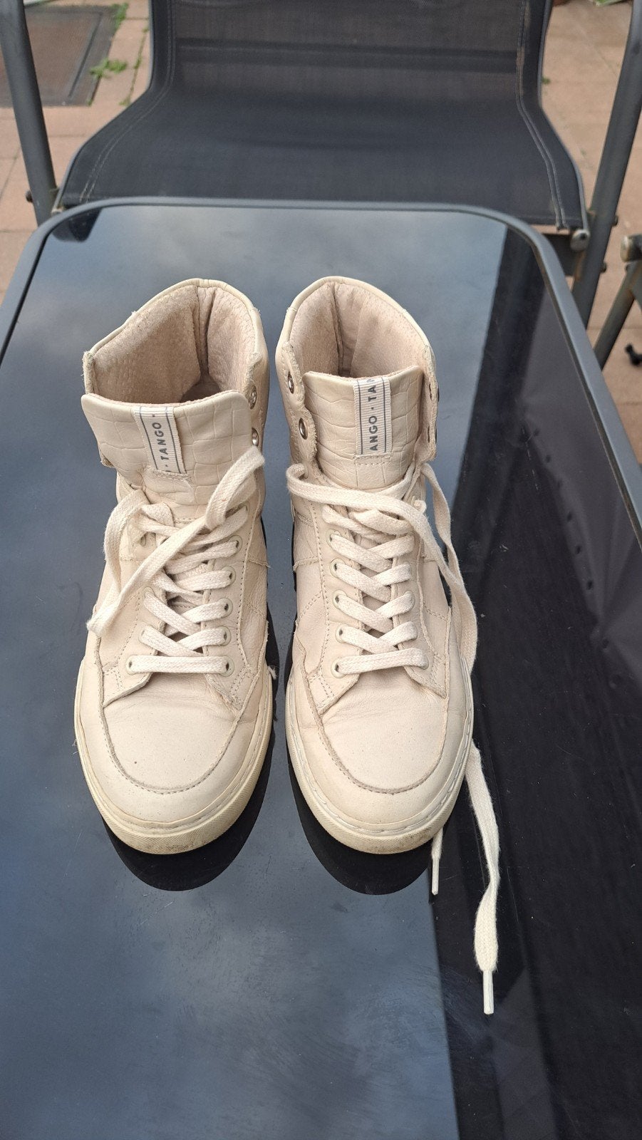 Tango Shoes Hoge Sneakers Beige - Maat 37, Enlèvement