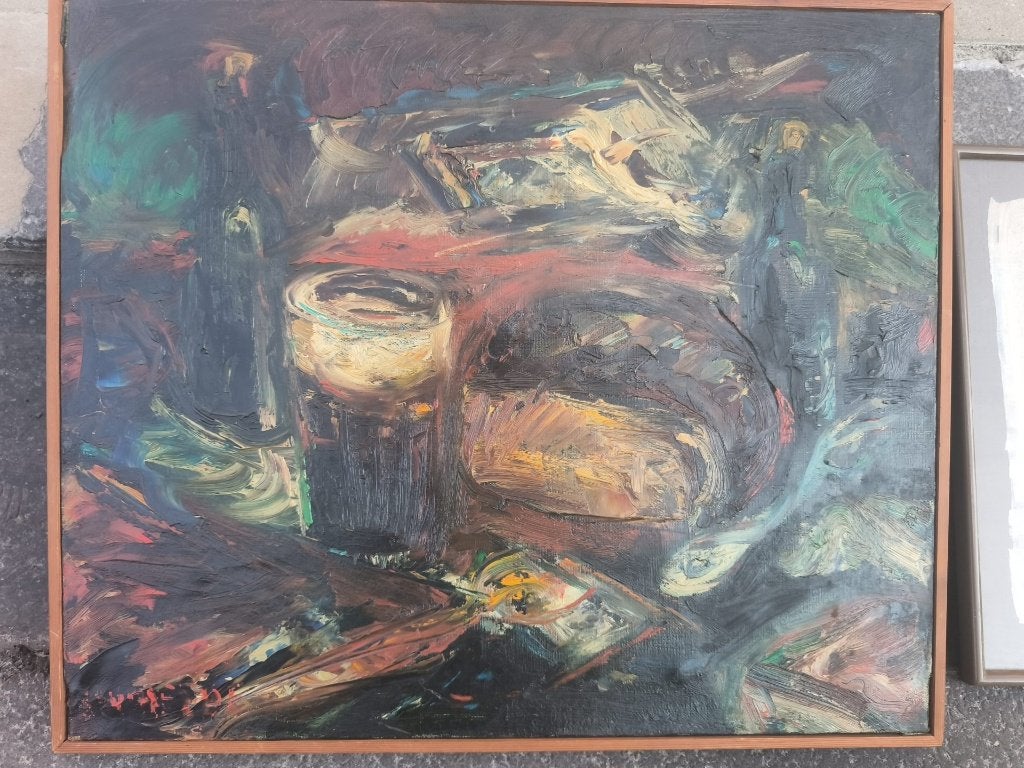 Origineel schilderij Raoul Van den Heede, Ophalen