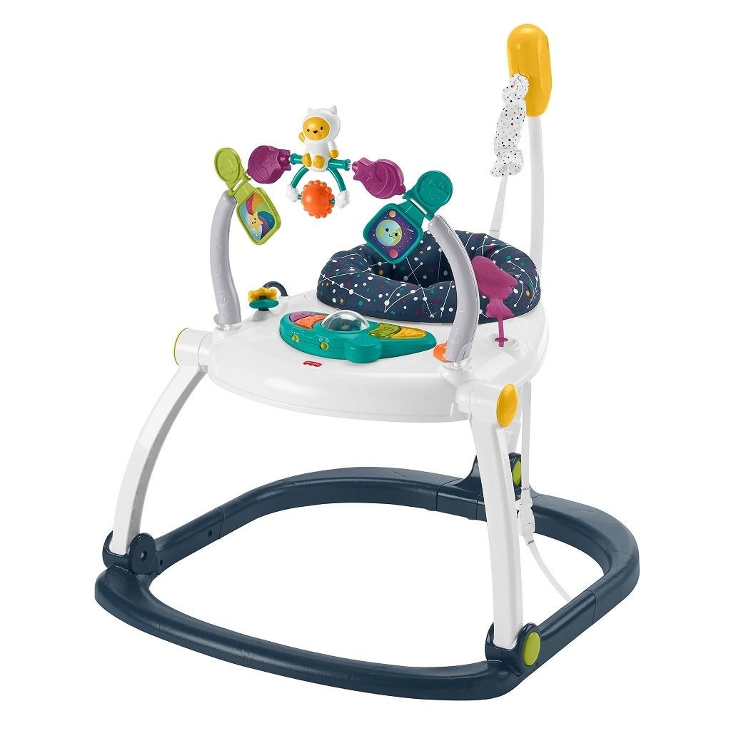 Fisher-Price - Astro Kitty Ruimtebesparende Activity Center, Kinderen en Baby's, Ophalen, Zo goed als nieuw, Babygym, Met licht