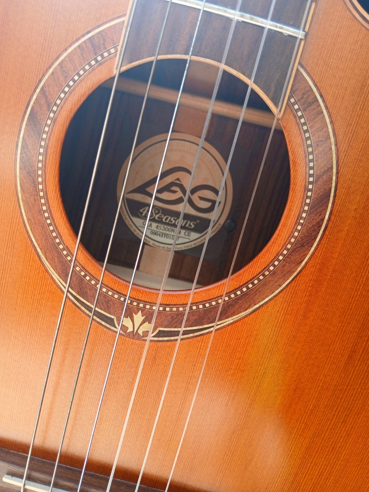 Guitare Lâg 4 Seasons 300 N14 CE électro-acoustique + étui, Enlèvement