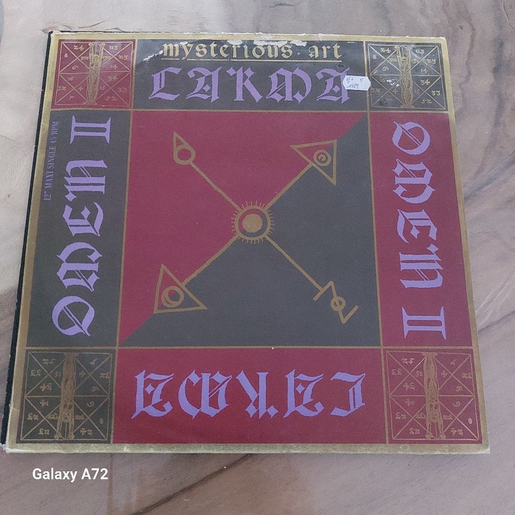 mysterious art carma omen 2   12 inch maxi, CD & DVD, Vinyles | Dance & House, 12 pouces, Enlèvement ou Envoi, Autres genres, Utilisé