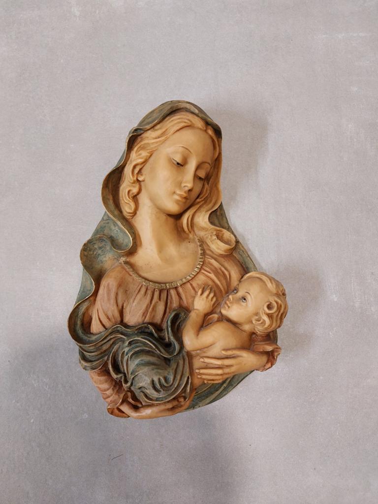 Mariabeeld 30 cm met haakje, Antiek en Kunst, Antiek | Religieuze voorwerpen, Ophalen