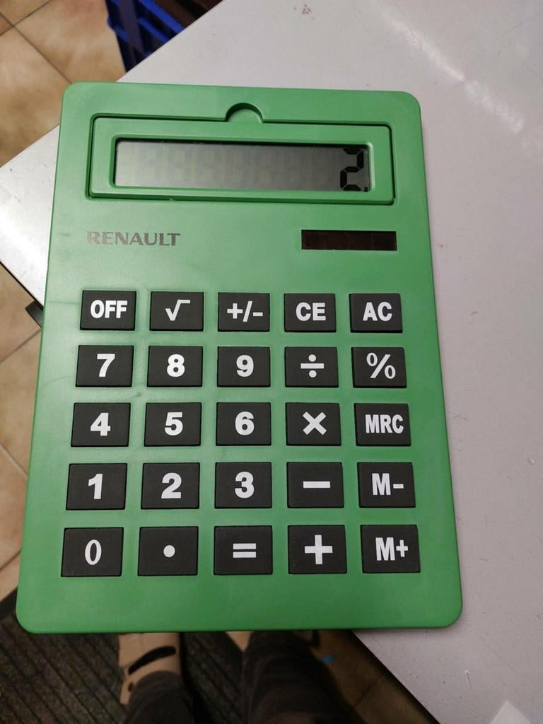 Objet de collection Renault Calculatrice XXL, Enlèvement ou Envoi