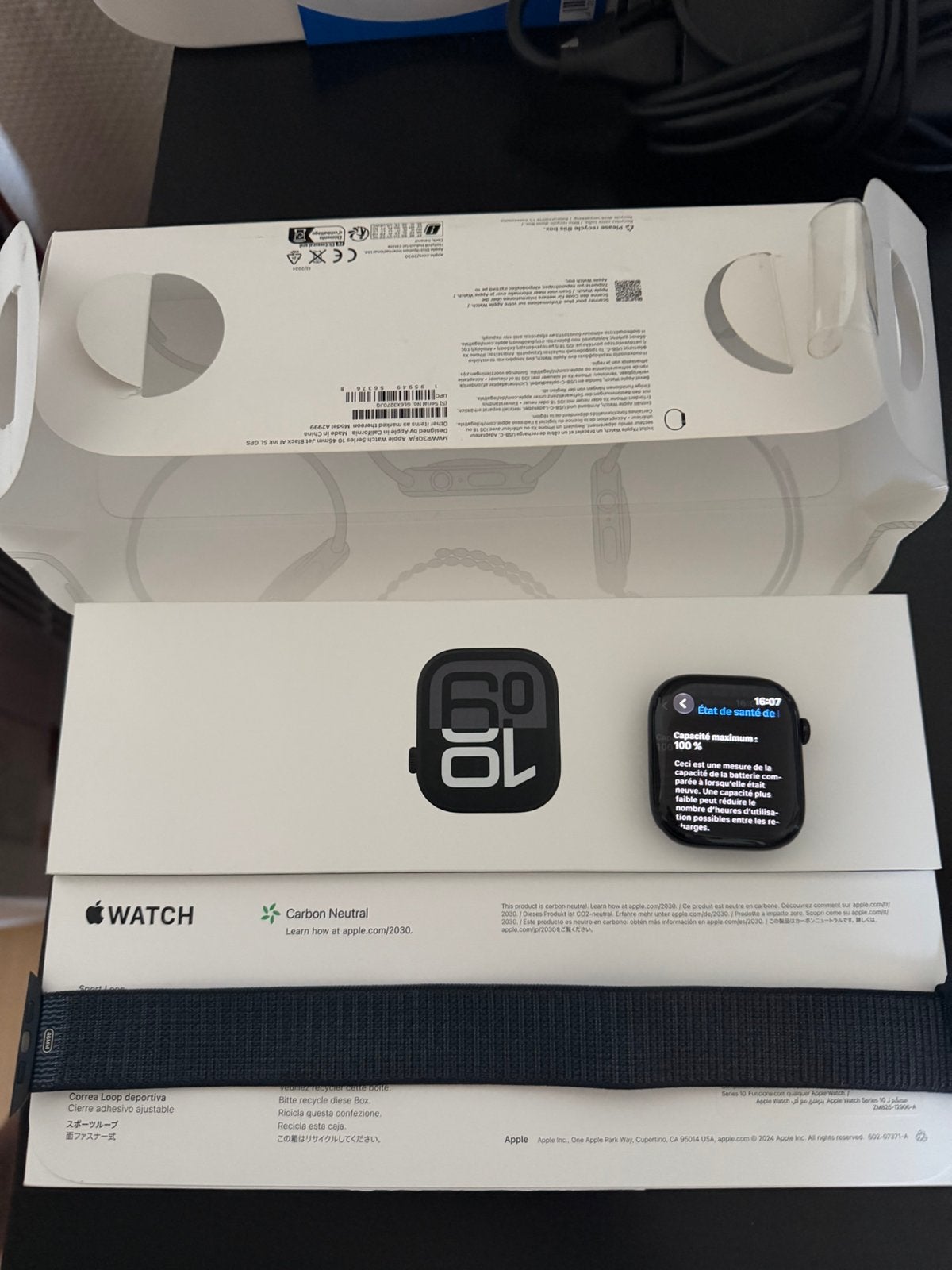 Apple Watch Serie 10 46 mm 100% batterijcapaciteit, Ophalen of Verzenden, Zo goed als nieuw