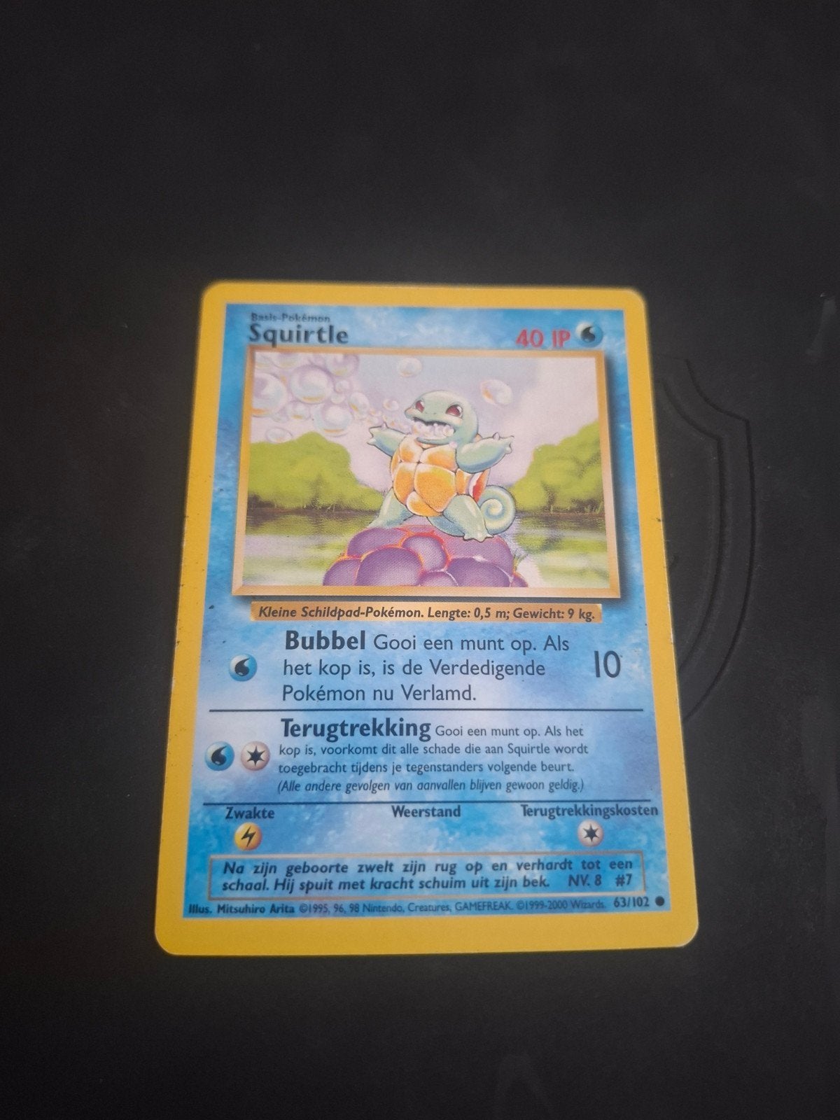 Carte Pokémon Squirtle - Pokémon de base 63/102, Enlèvement ou Envoi