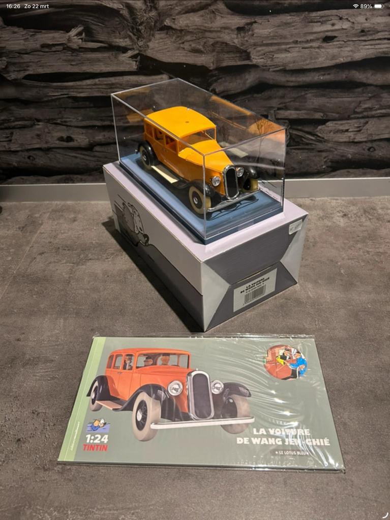 1:24 Kuifje auto voiture Tintin De auto van Wang Gen-Jhié, Verzenden, Nieuw, Auto, Overige merken