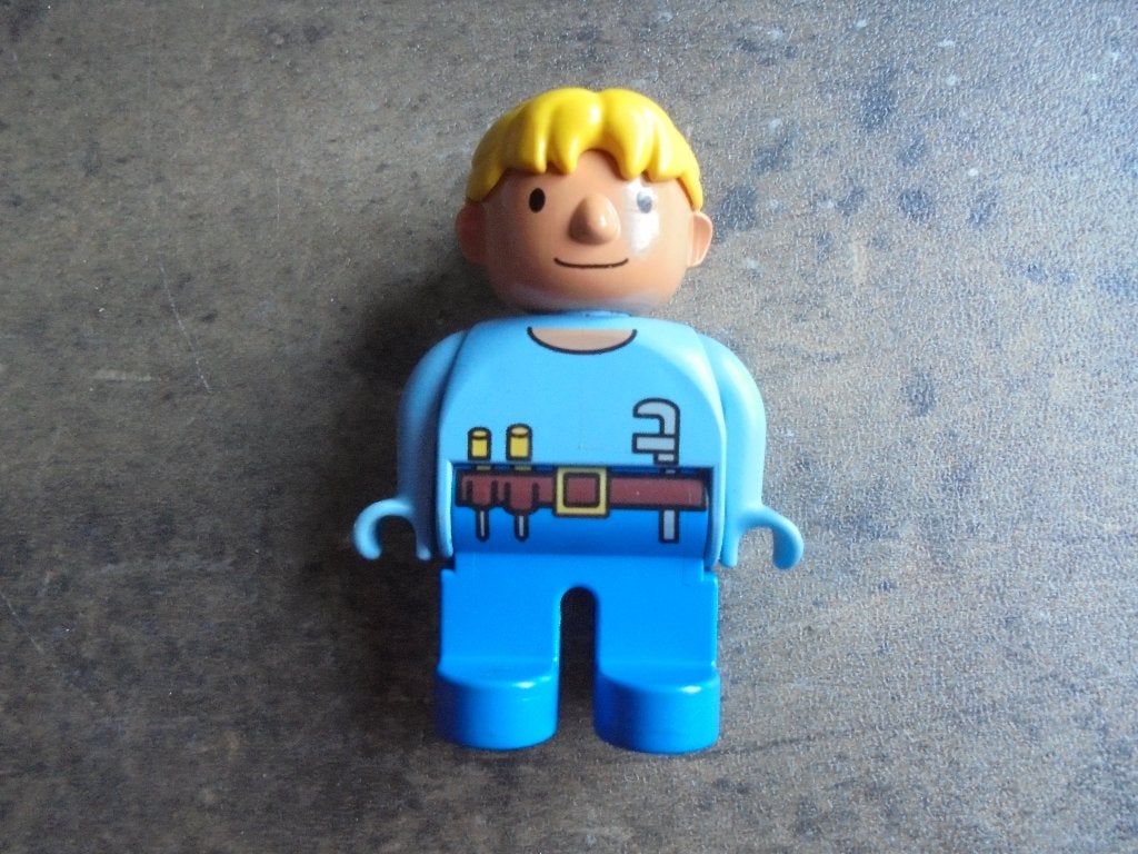 Lego Duplo Bob The Builder FigureWendy (zie foto's) 2, Ophalen of Verzenden, Gebruikt, Losse stenen, Duplo