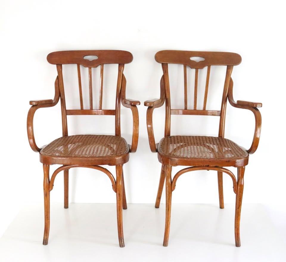 2 Zeldzame Antieke stoelen - JACOB AND JOSEF KOHN - Vintage, Antiek en Kunst, Ophalen