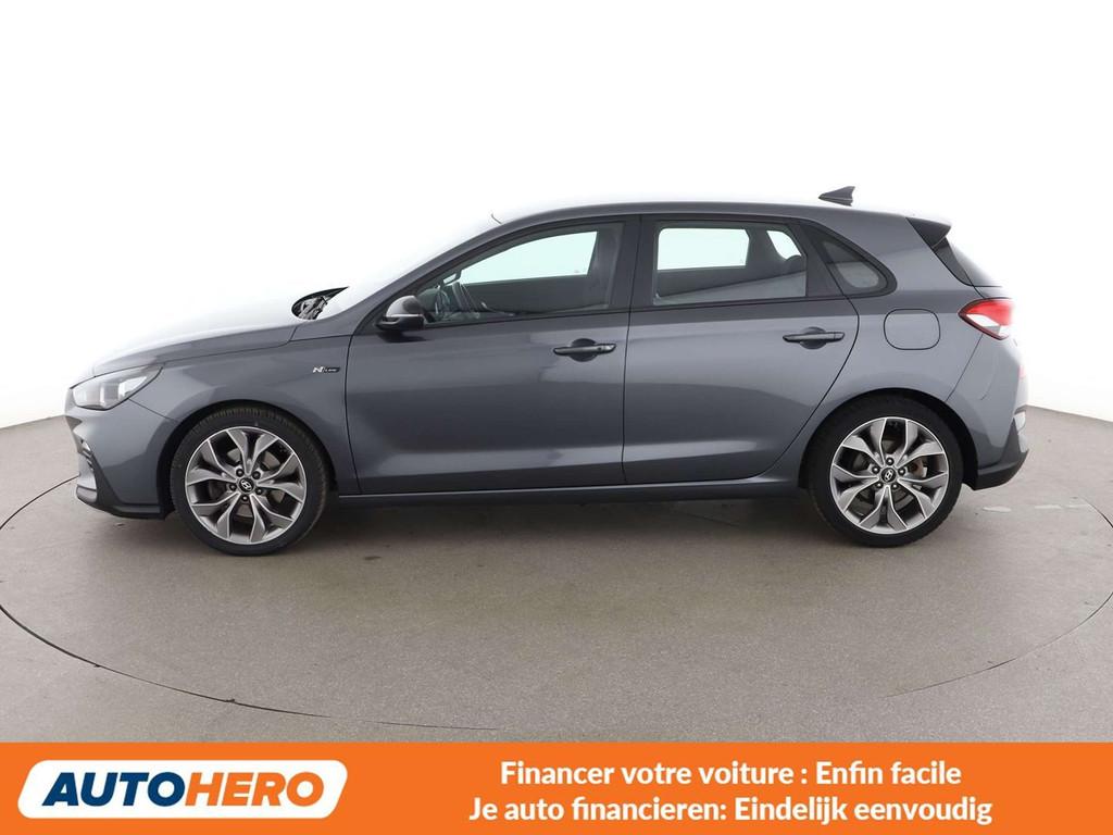 Hyundai i30 1.4 TDGI N-Line (année de construction 2019), Autos, Hyundai, Argent ou Gris, Euro 6, Boîte manuelle, Noir