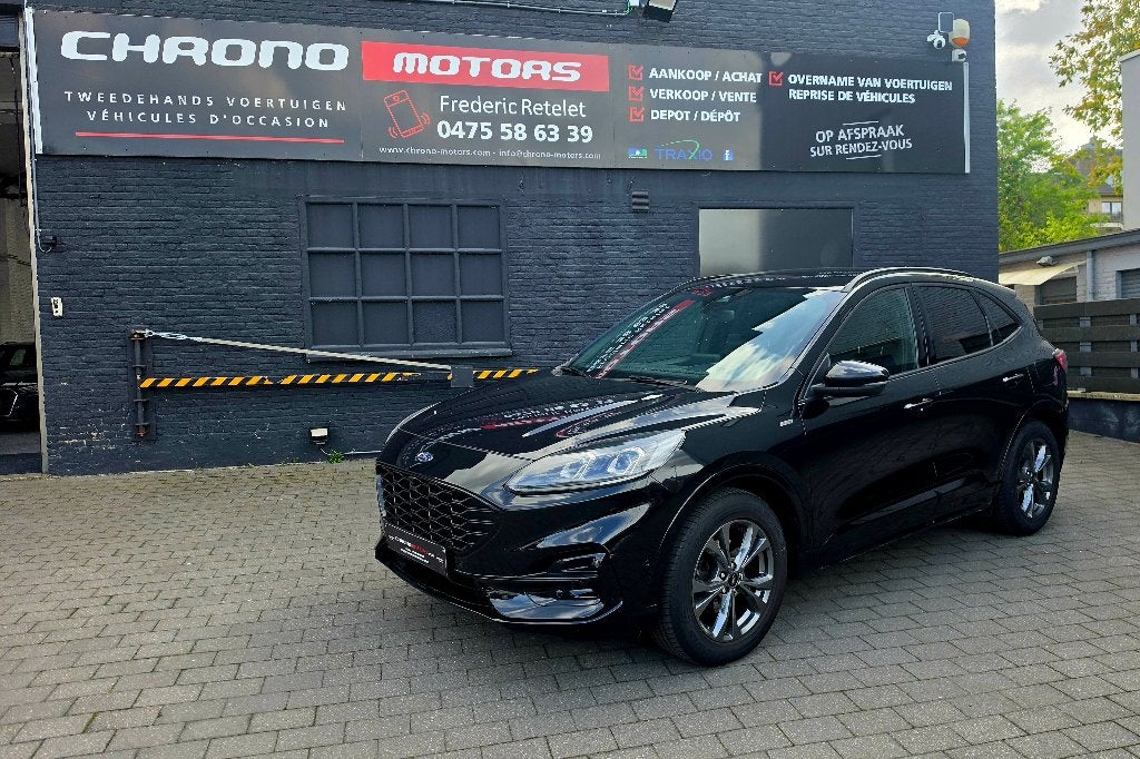 Ford Kuga Kuga Titanium 1.5 ST-Line (EU6d) Car-Pass garantie, Auto's, Voorwielaandrijving, Zwart, Leder, Bedrijf