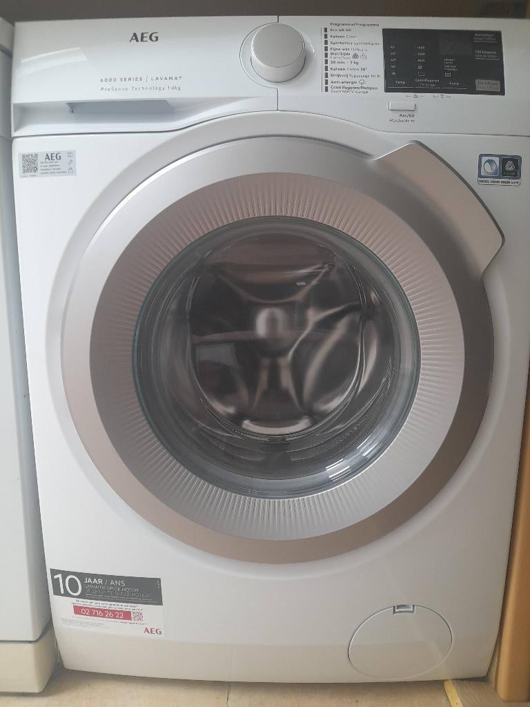 AEG wasmachine, Ophalen, Zo goed als nieuw, Energieklasse A of zuiniger, 1200 tot 1600 toeren