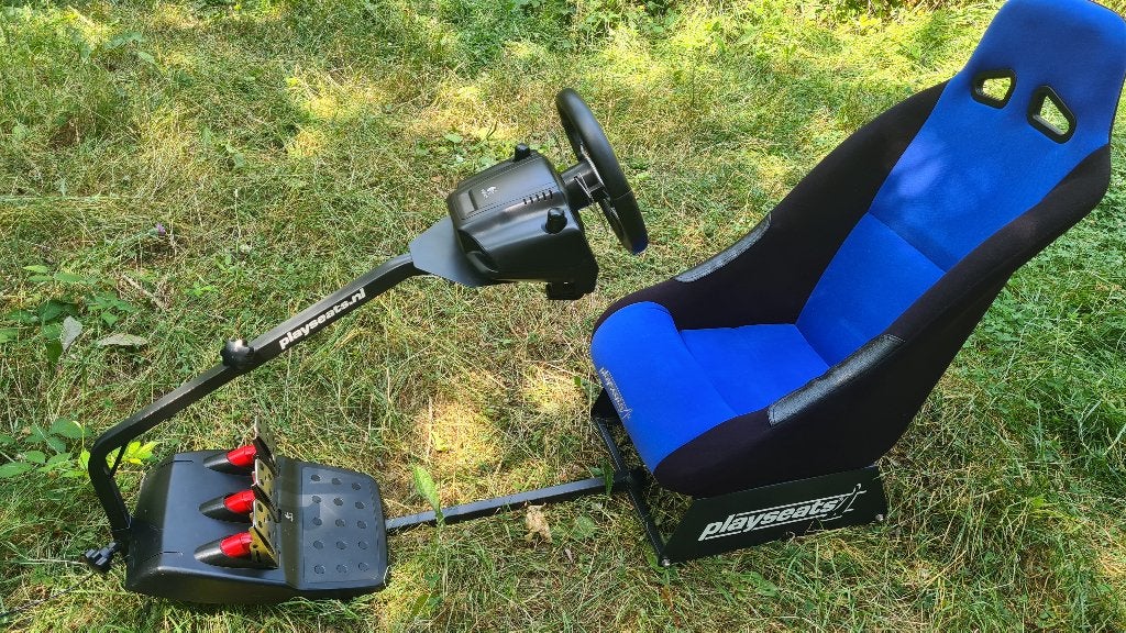 Playseat Evolution + Logitech G25 + 3 pédales PARFAIT ÉTAT, Siège de course, Enlèvement ou Envoi, Comme neuf, Transmission directe