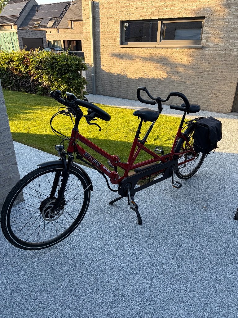 Elektrische Plooibare tandem, Fietsen en Brommers, Fietsen | Tandems, Ophalen, Zo goed als nieuw, Opvouwbaar