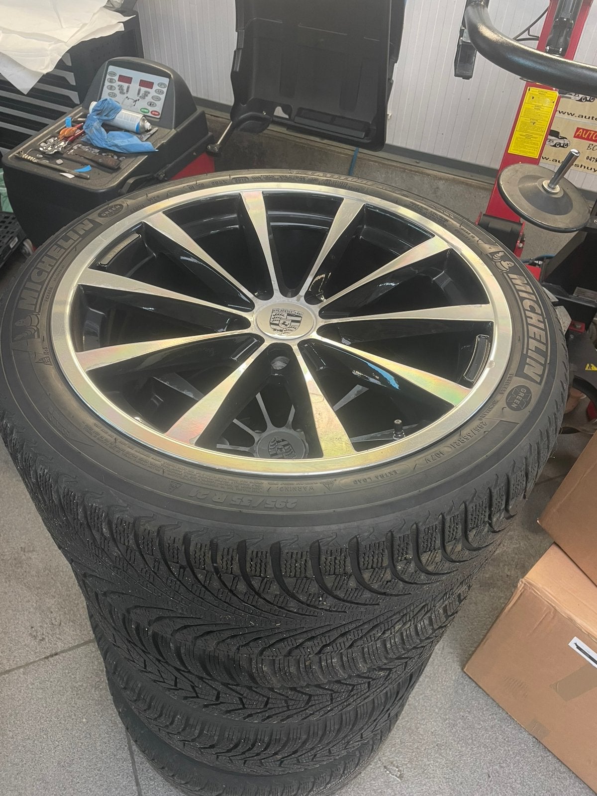 Aluminium Velgen Porsche Cayenne, Autos : Pièces & Accessoires, Pneus & Jantes, Pneus hiver, 295 mm, 21 pouces, Enlèvement