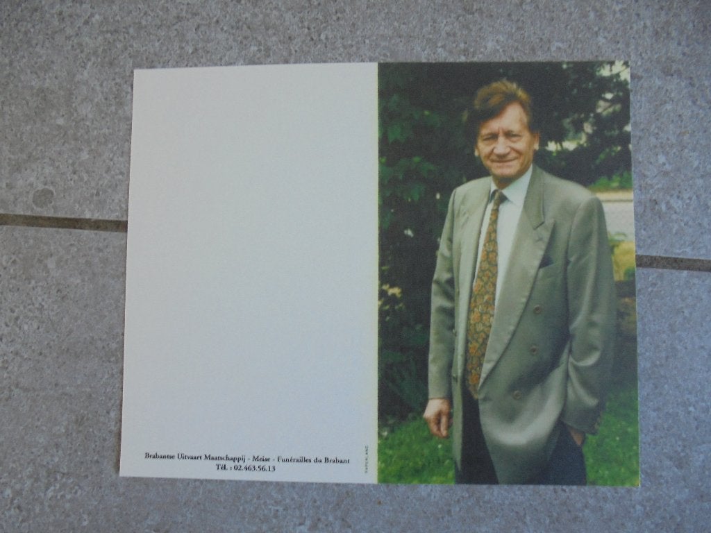 Bidprentje Raymond Goethals, Envoi, Image pieuse